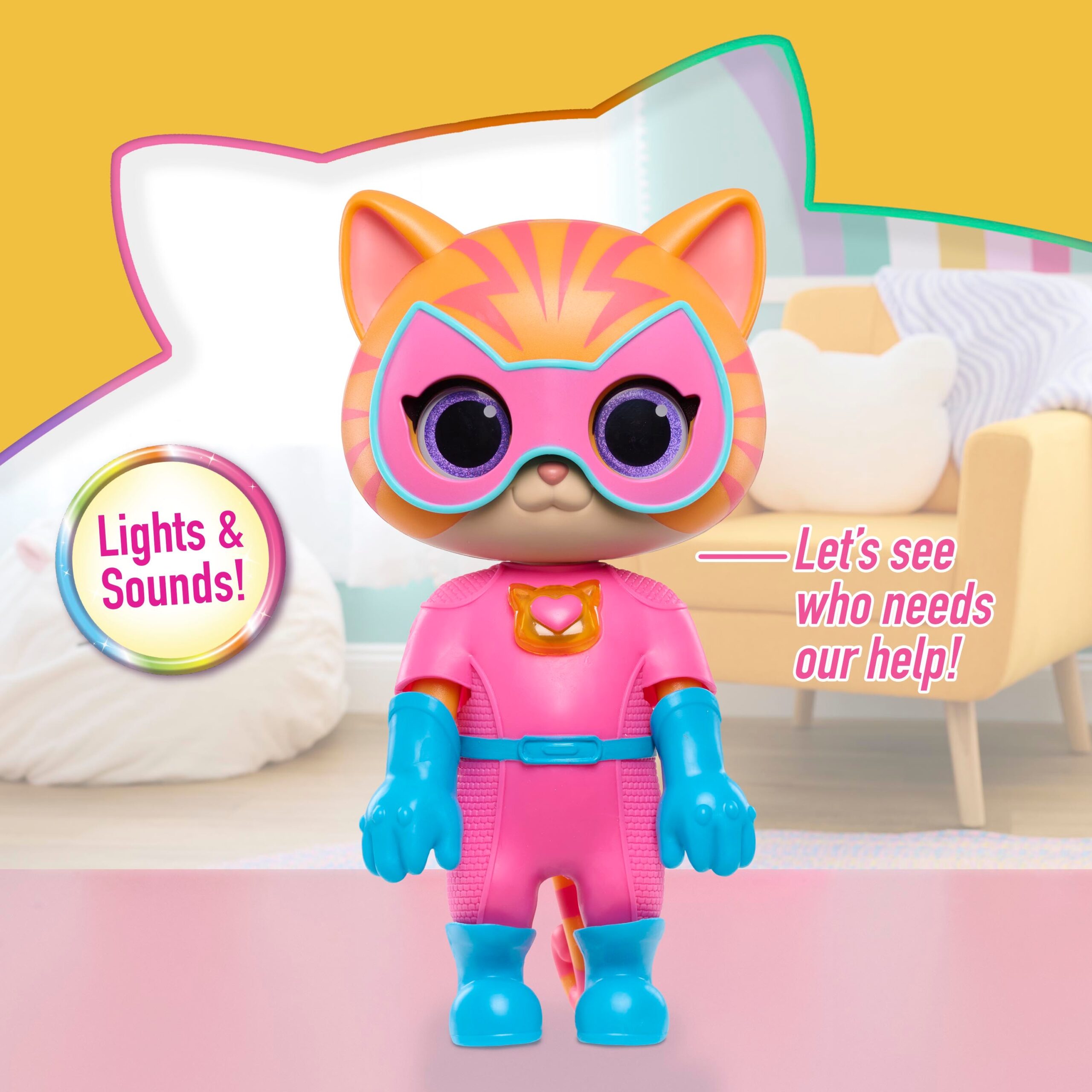 SUPERKITTIES 22CM CON SONIDO Y LUCES - Imagen 2