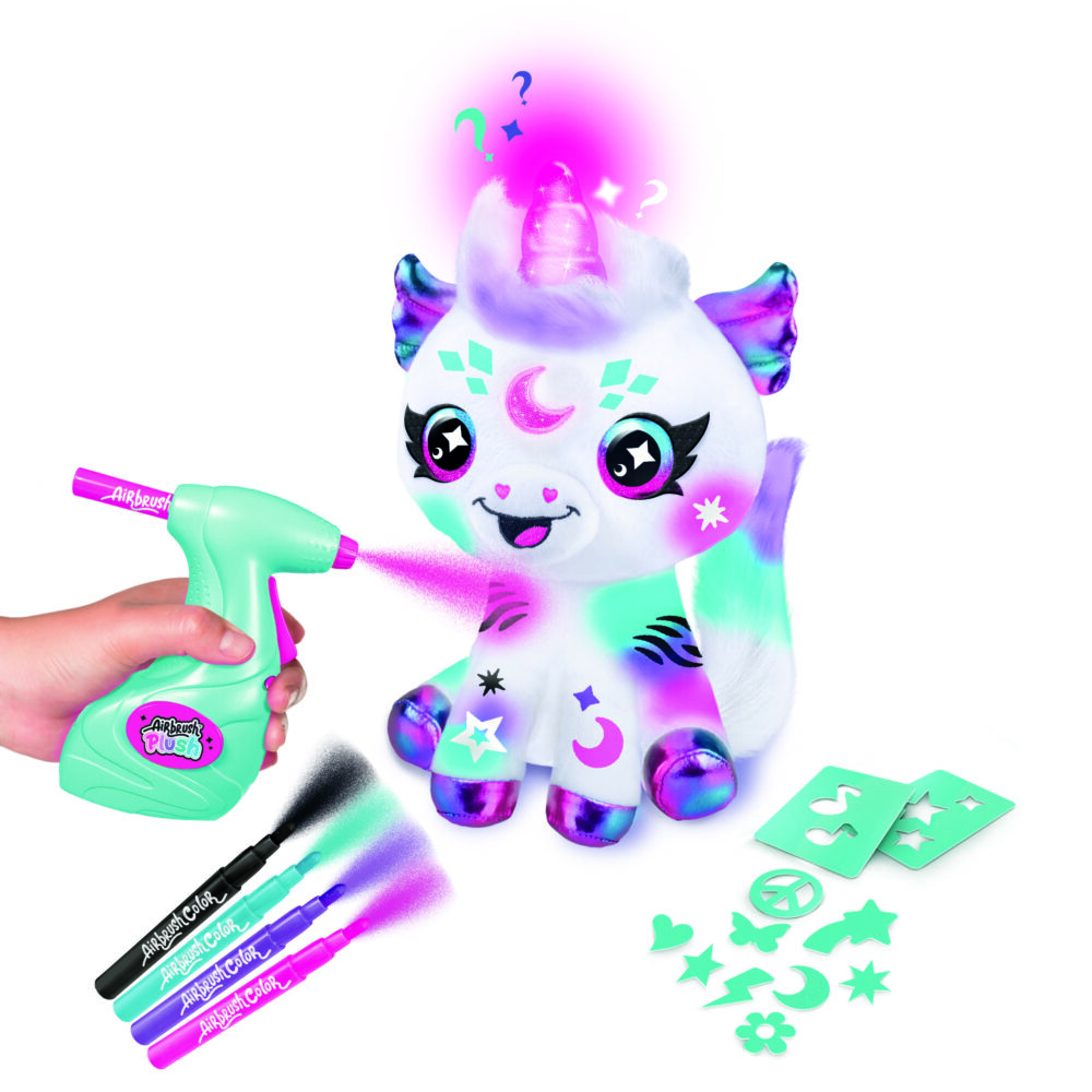 Airbrush Plush - Cosmic Unicorn Light Up - Imagen 2