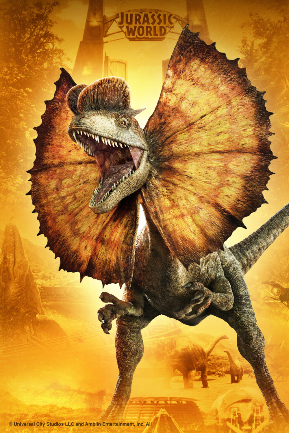 Puzzle 3D del Dilofosaurio - Jurassic World - Imagen 3