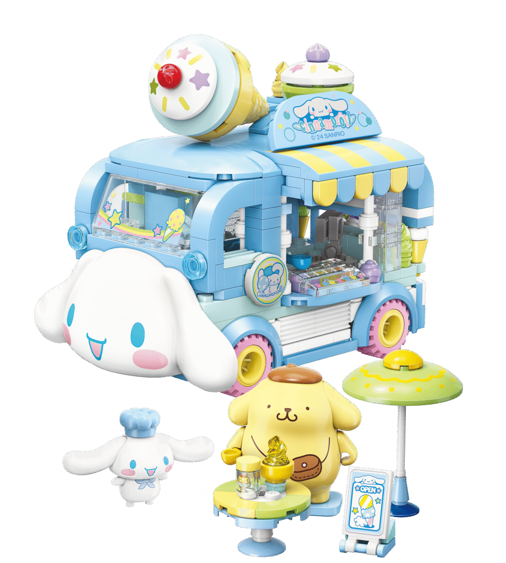 Carro Comedor Sanrio con Muñecos y Accesorios