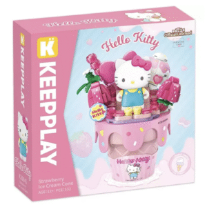 Playset hello Kitty cono de helado de fresa