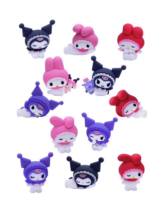 PACK DE 4, coleccionables sorpresa kuromi y my melody - Blind box - Imagen 3